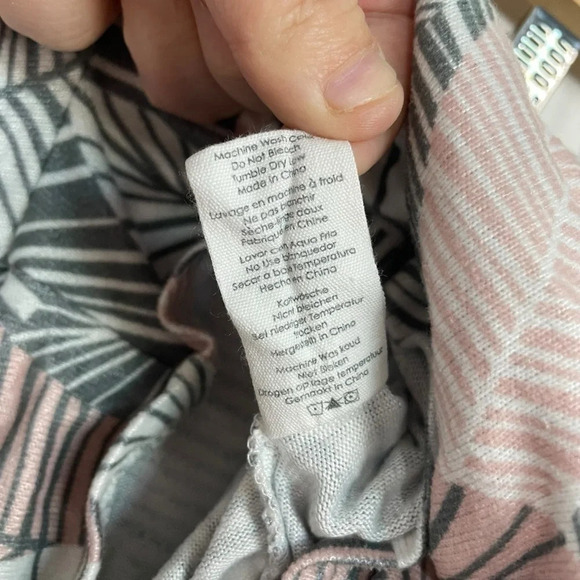 PJ Salvage Women’s Geo Palm Pajama Shorts in Pink Clay Size M - Picture 7 of 12